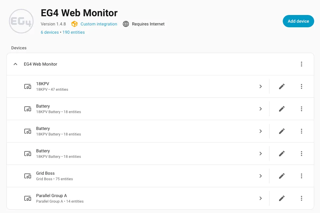 Integration Screenshot