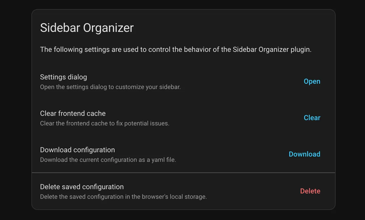 Configuration Section