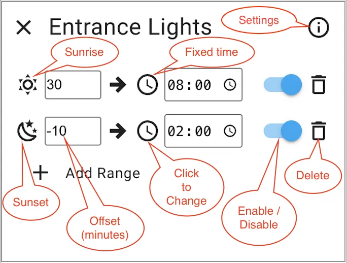 Screenshot from amitfin/daily_schedule