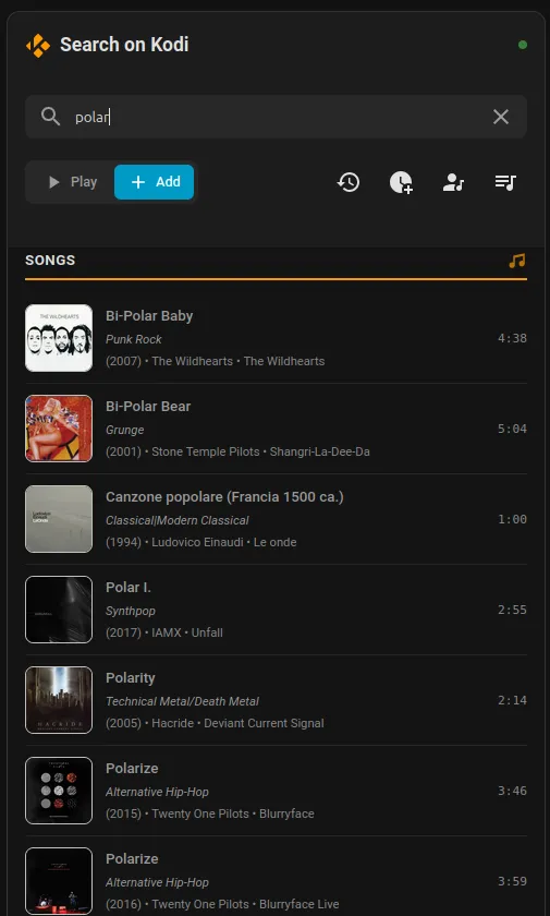 Kodi Search Card