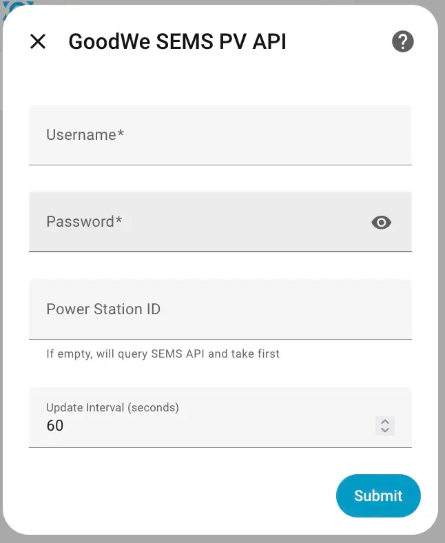 Integration configuration flow
