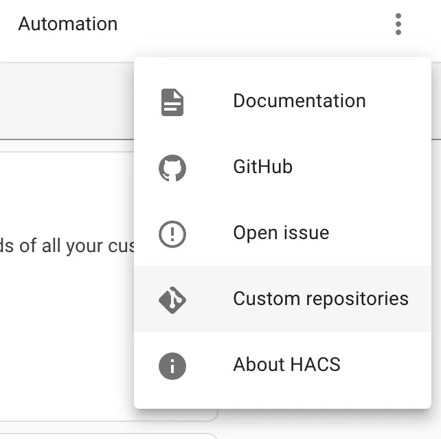 Select Custom Repositories