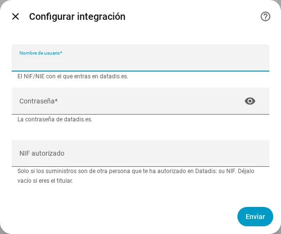 Paso de configuración