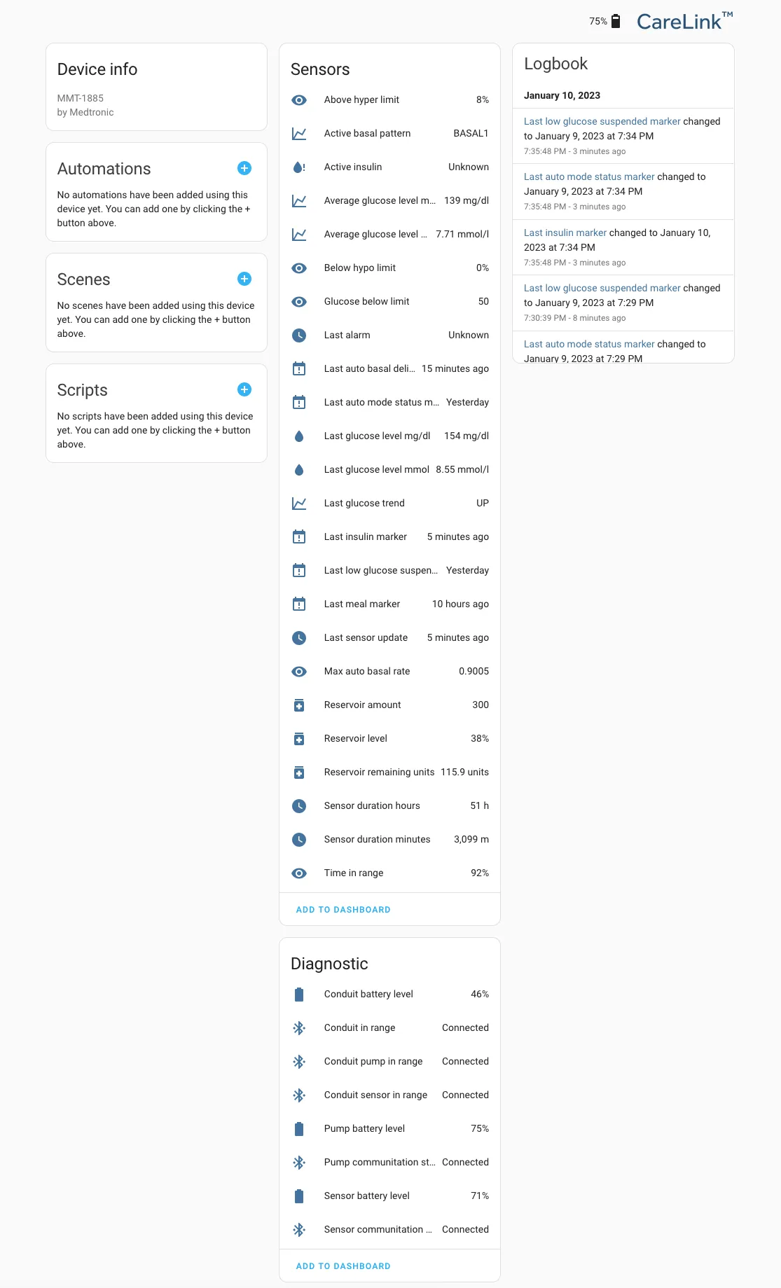 Carelink integration preview