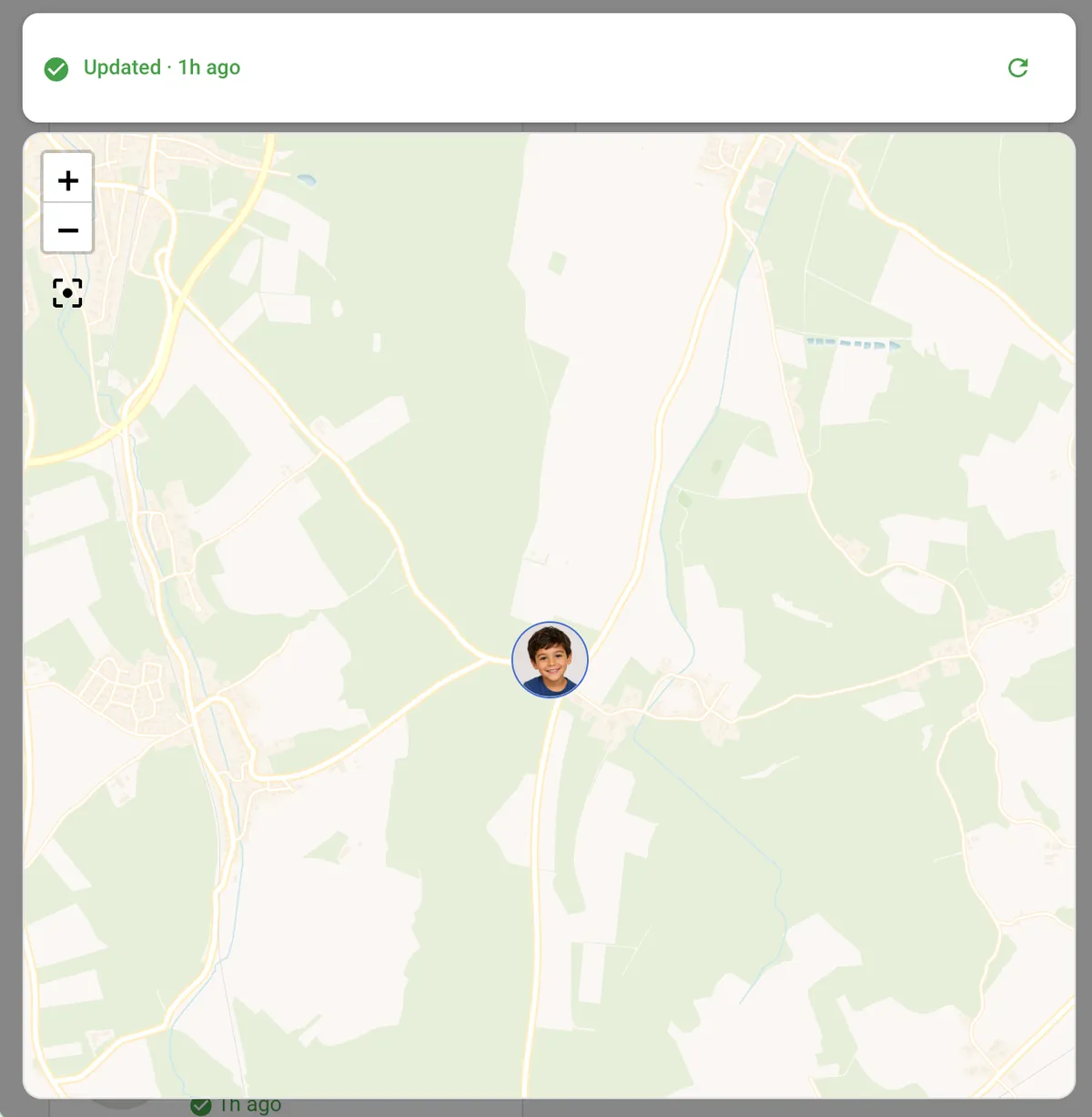 Map location popup