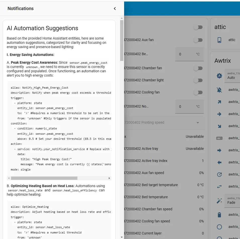 Notification example