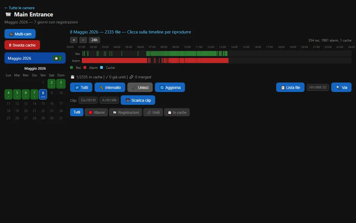 SD Browser - Per-camera view