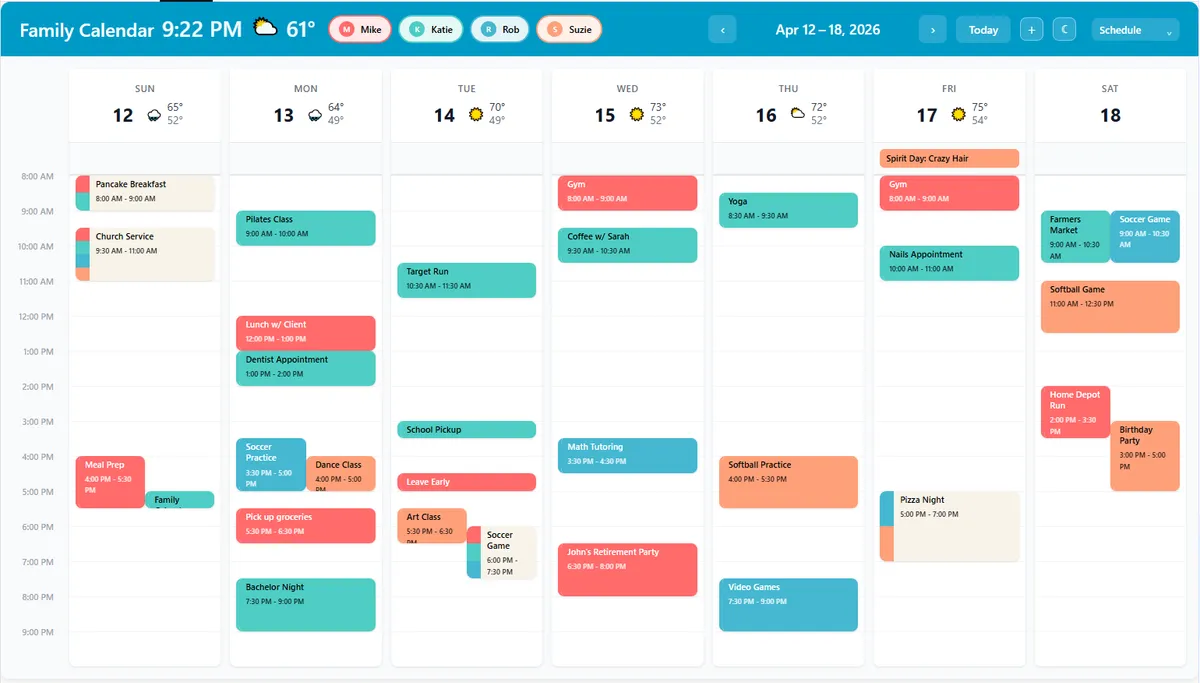 Schedule View