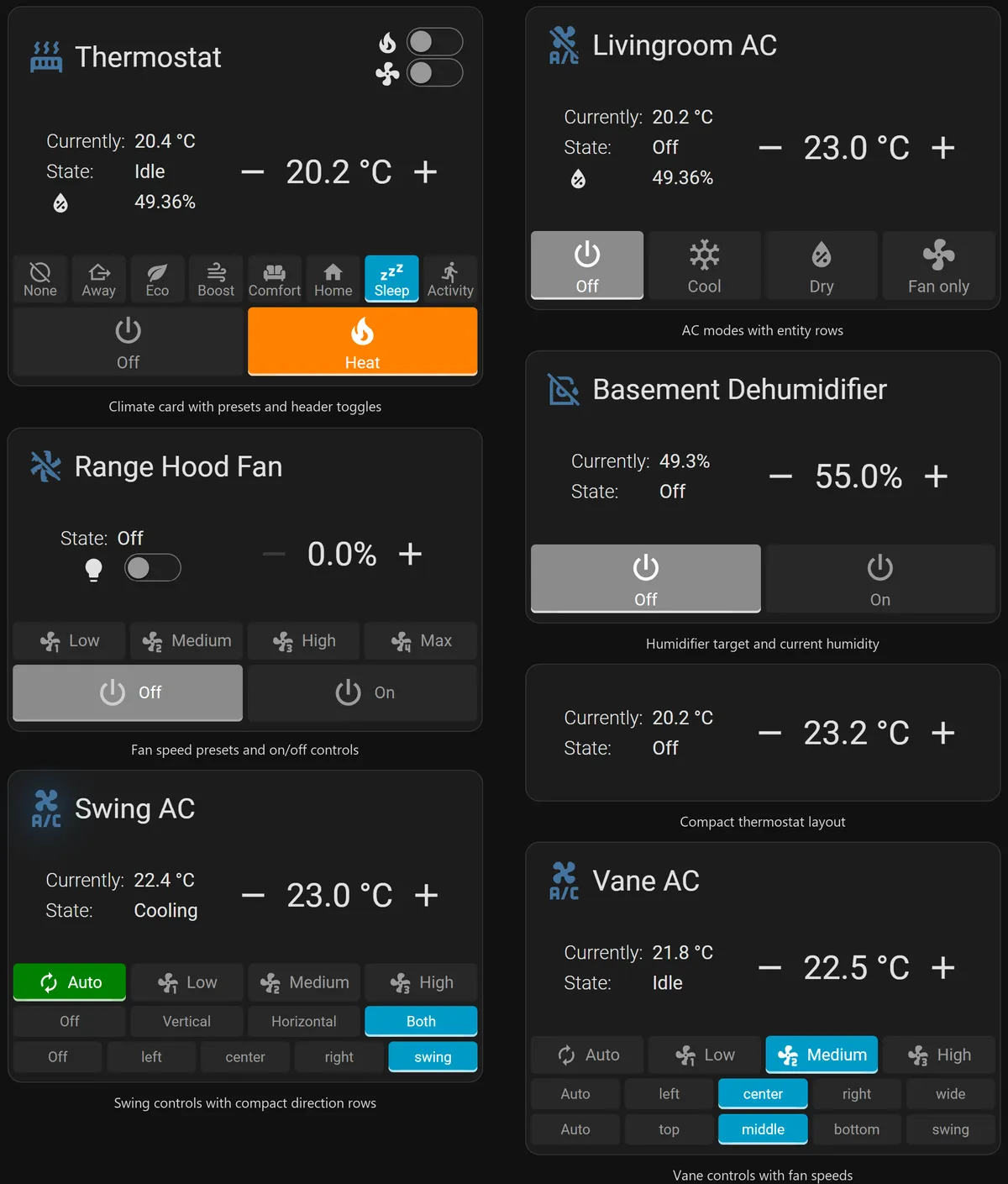 Simple Thermostat v4 examples