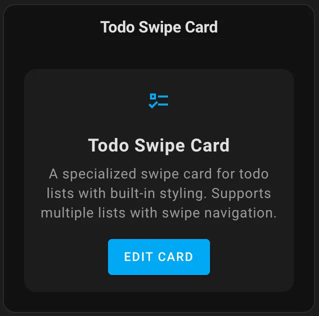 Capture d’écran 1 de Todo Swipe Card