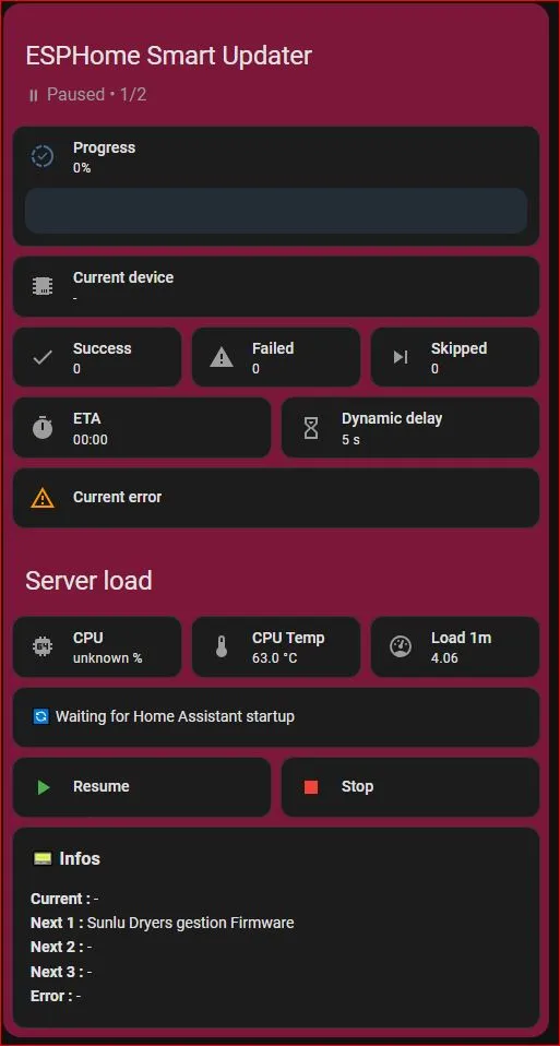 ESPHome Smart Updater Dashboard