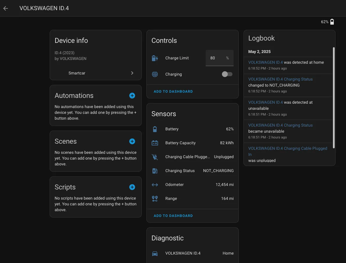 Example Device Page Screenshot