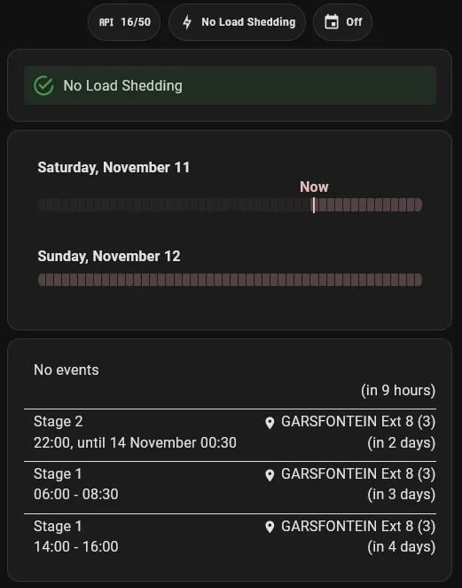 Capture d’écran 1 de Load Shedding