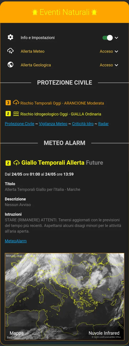 Screenshot 2 von Dipartimento Protezione Civile