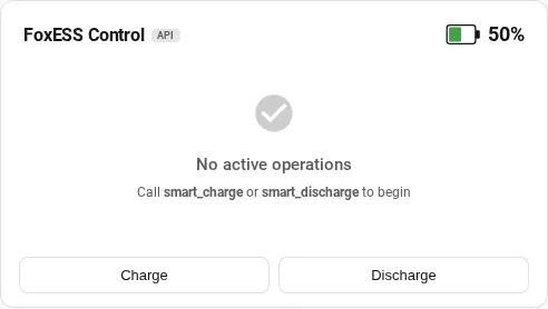 Control card idle