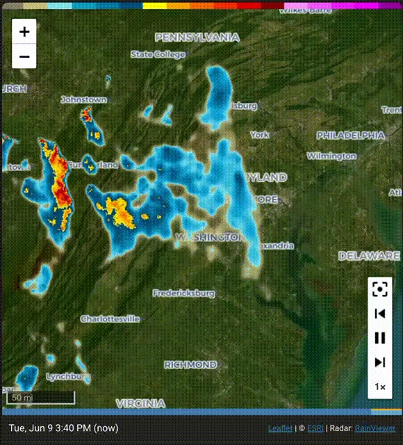 Weather Radar card