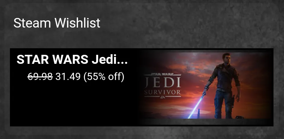 Capture d’écran 3 de Steam Wishlist