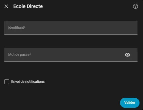 Ecole directe config flow