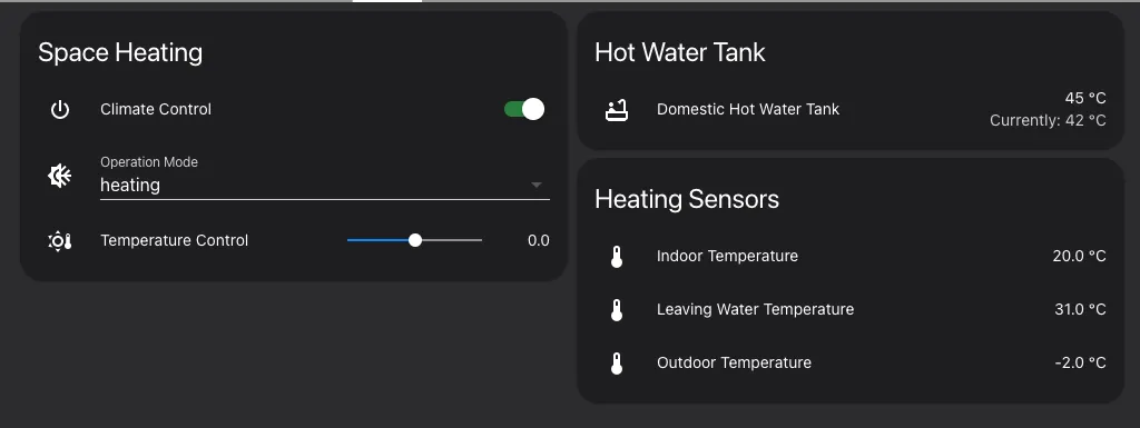 Daikin Altherma space heating and domestic hot water