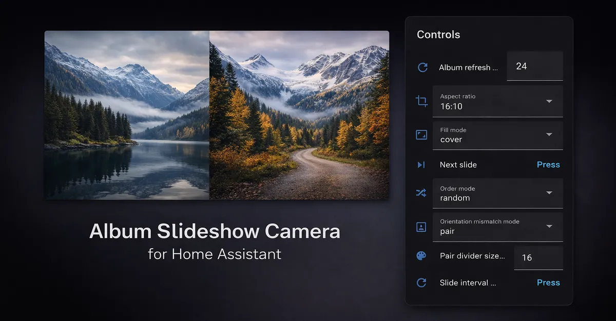 Album Slideshow dashboard preview
