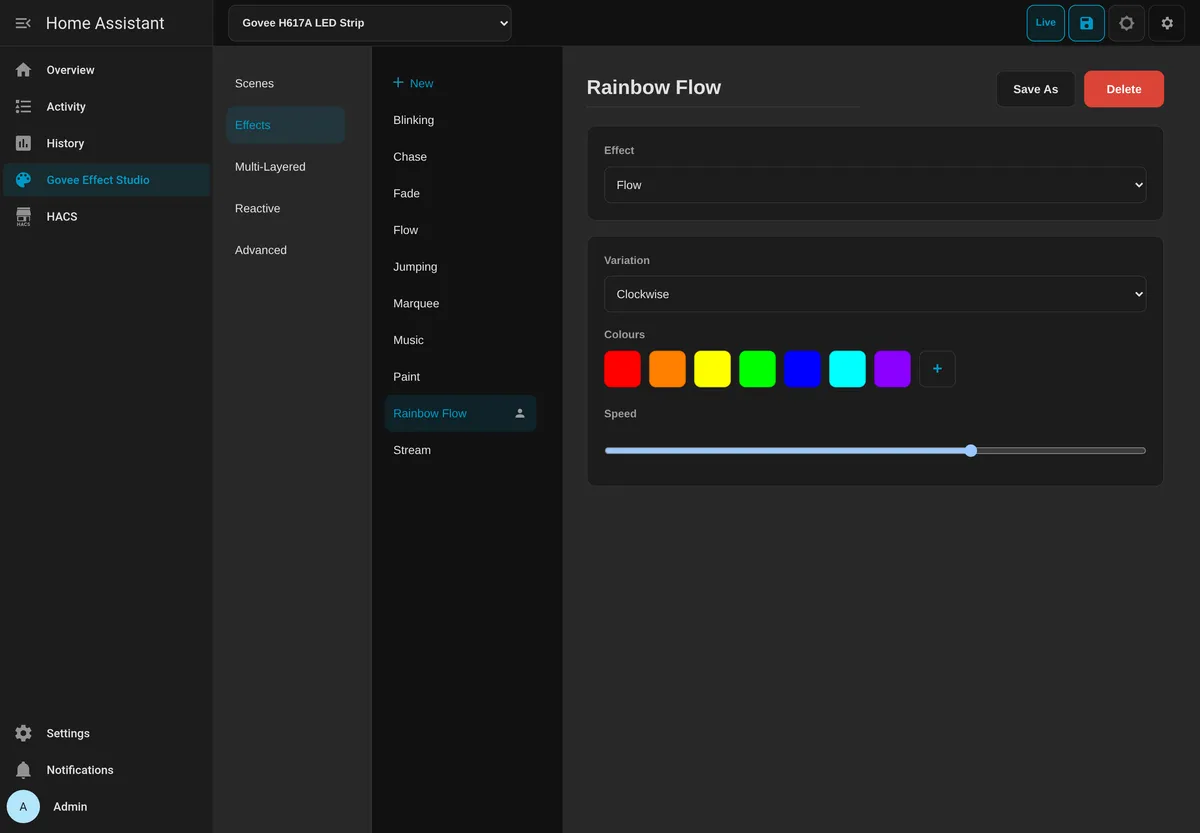 Effect Studio custom effect editor