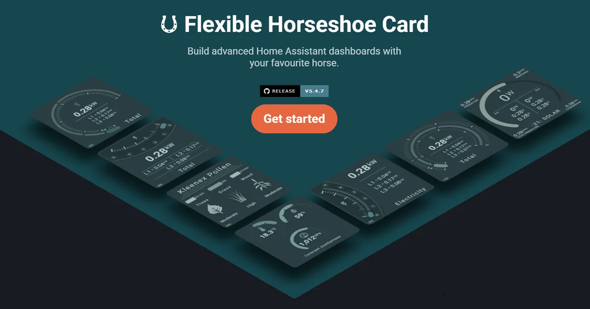 Flexible Horseshoe Card examples for Home Assistant